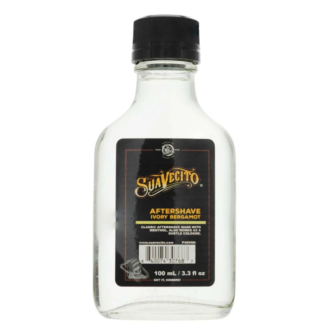 Suavecito Ivory Bergamot Aftershave Balm: Soothing, Hydrating, 3.4 fl oz