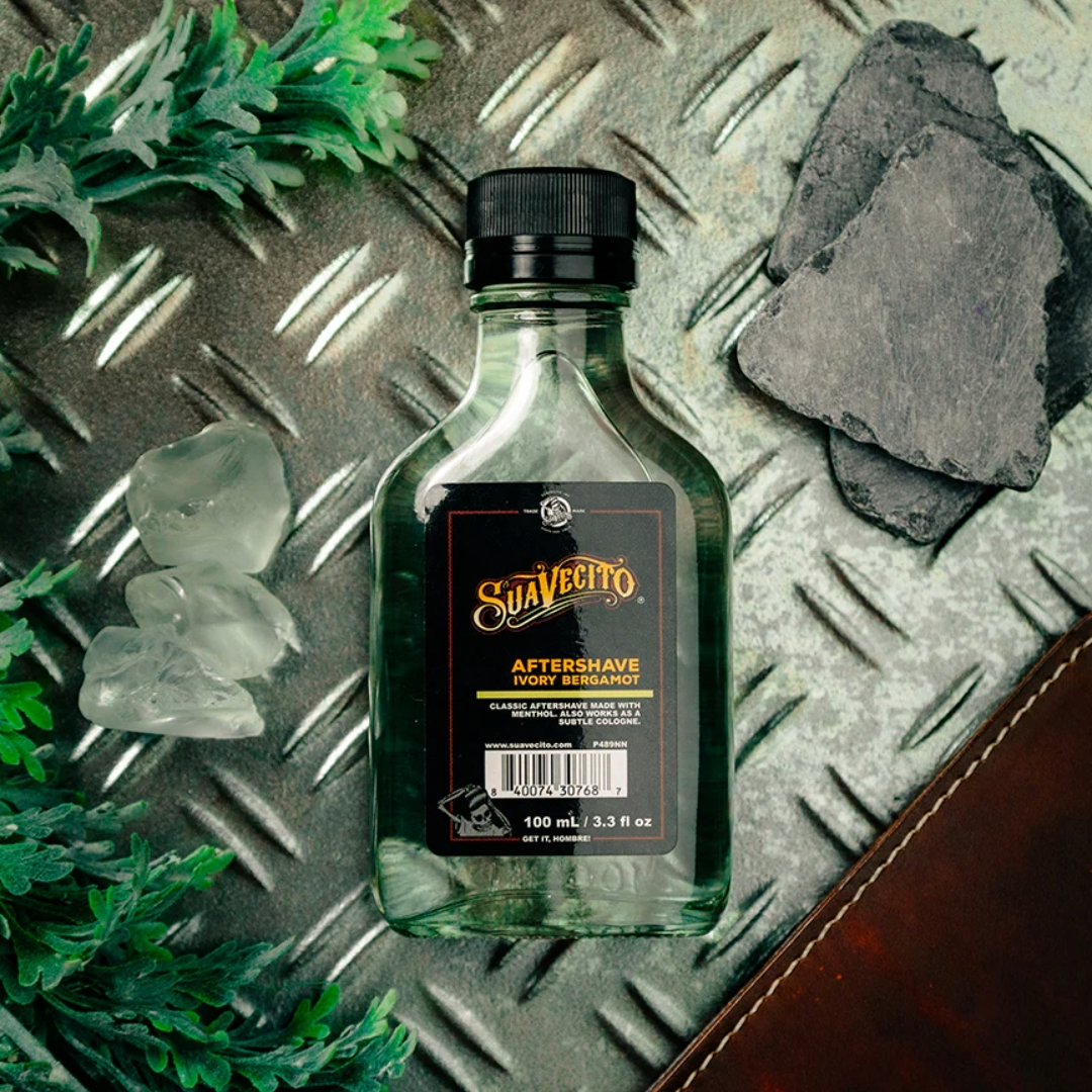 Suavecito Ivory Bergamot Aftershave Balm: Soothing, Hydrating, 3.4 fl oz