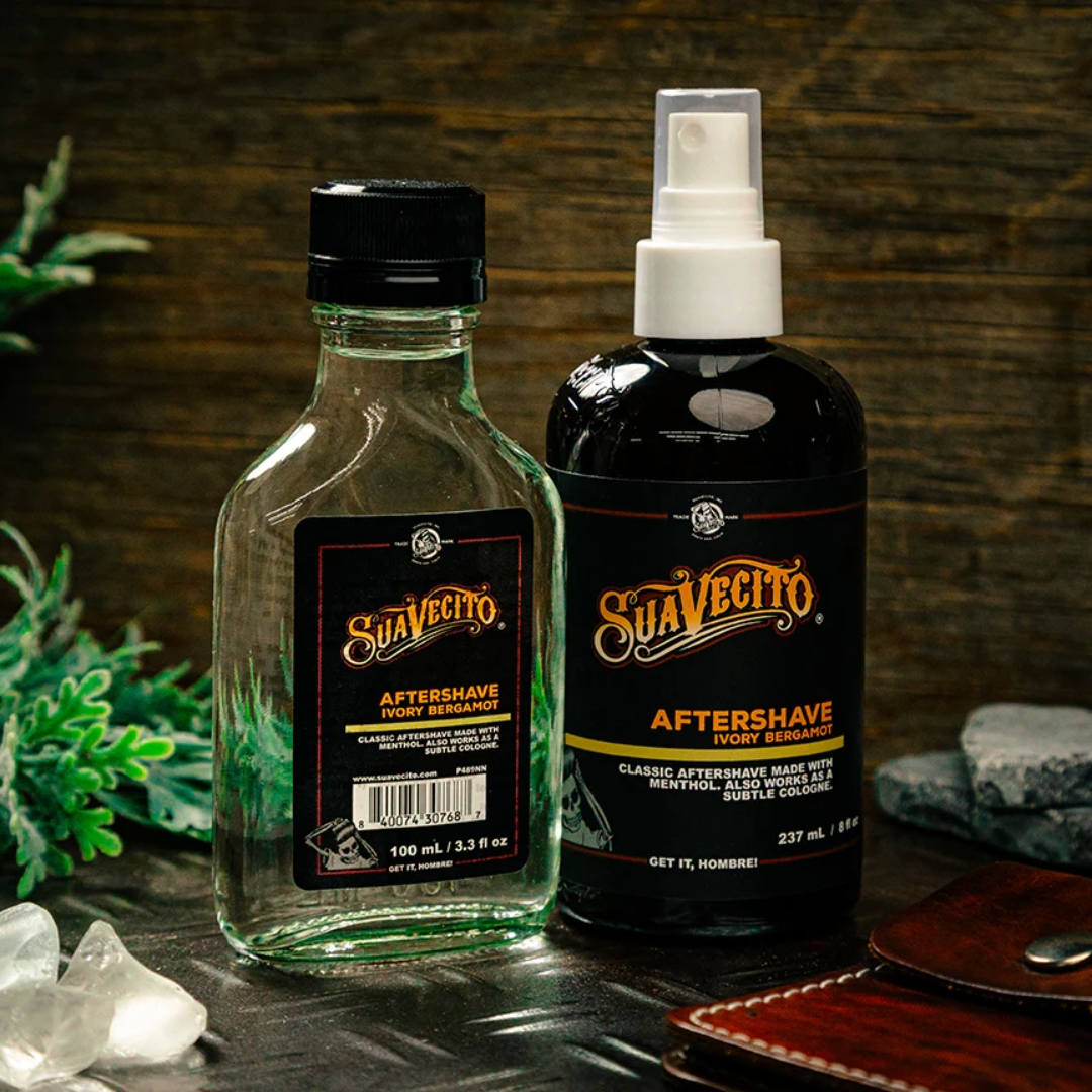 Suavecito Ivory Bergamot Aftershave Balm: Soothing, Hydrating, 3.4 fl oz