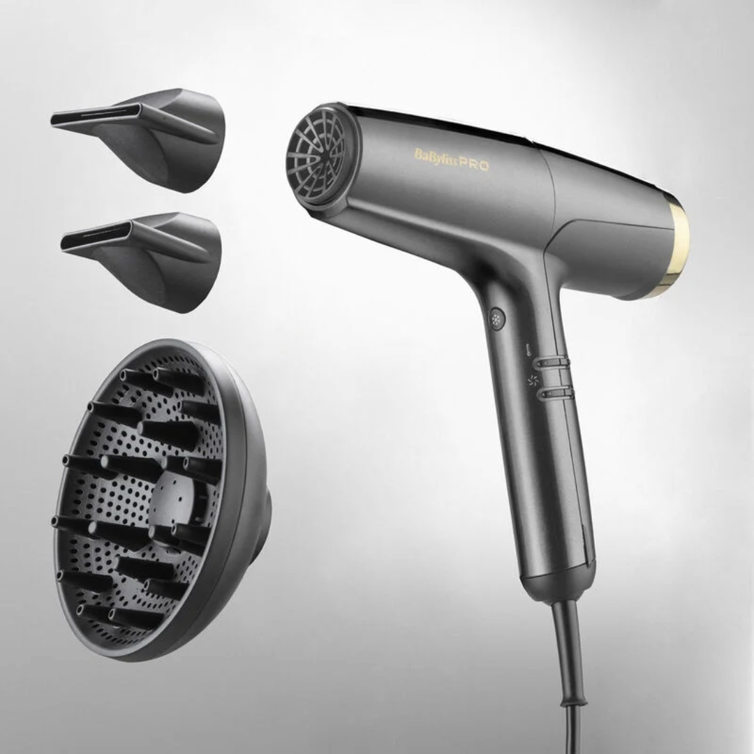 BaBylissPRO FALCO Advanced Digital Hair Dryer, Powerful Quiet Ionic Professional Styling Tool