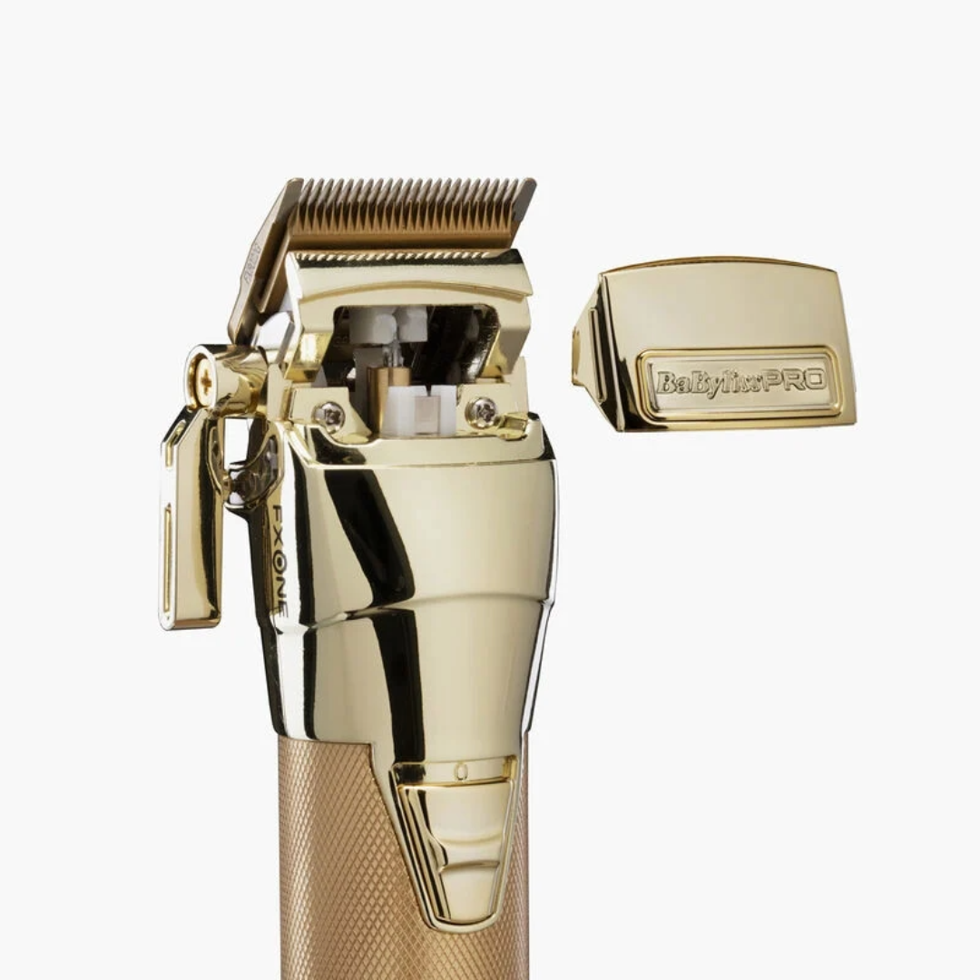 BaBylissPRO FXONE Gold All-Metal Professional Hair Clipper – Cordless, Powerful, Precise