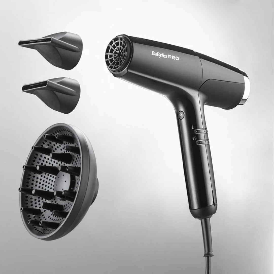 Babyliss Pro FALCO Advanced Professional Digital Hair Dryer - Quiet, Powerful, Ionic