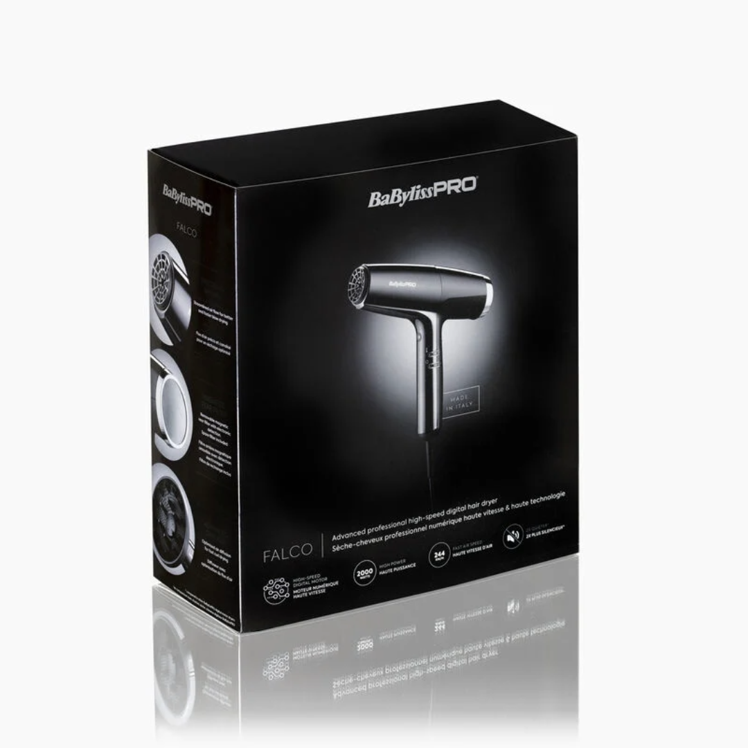 Babyliss Pro FALCO Advanced Professional Digital Hair Dryer - Quiet, Powerful, Ionic