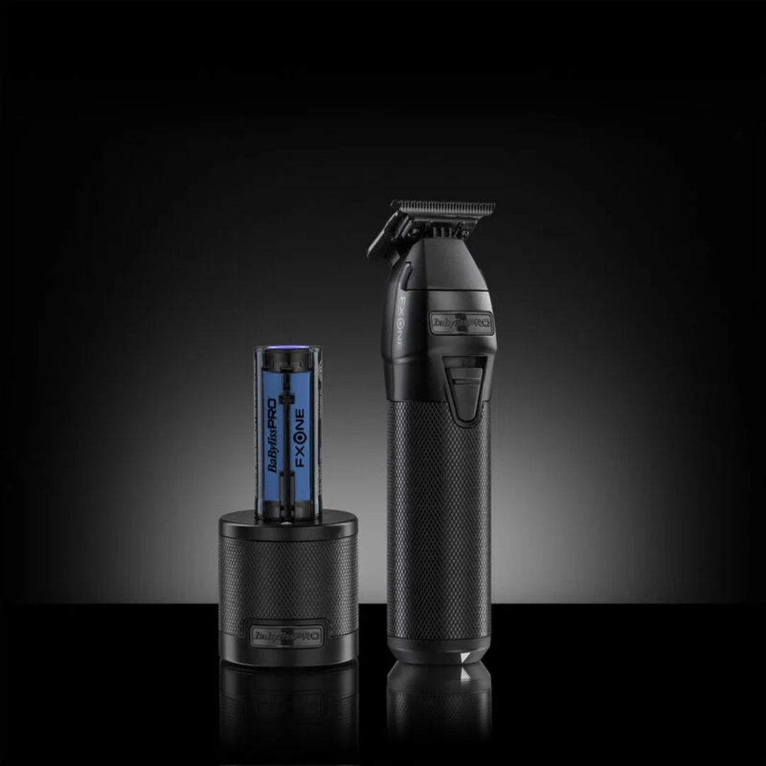 BaBylissPRO FXONE All-Metal Black Skeleton Trimmer: Professional Cordless Precision Hair Clipper