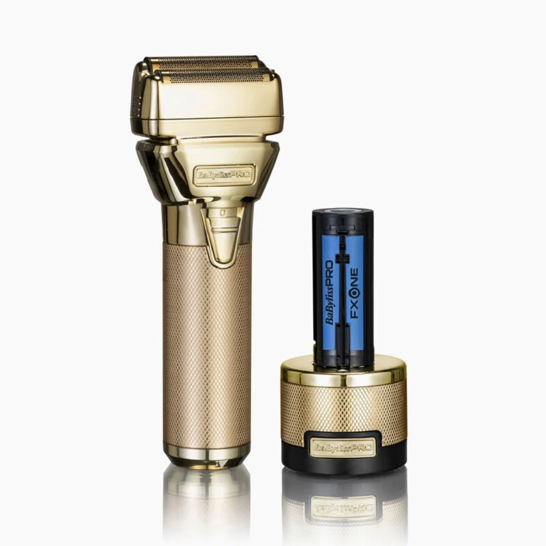 Babyliss Pro FXONE All-Metal Gold Foil Shaver: Ultimate Precision Barber Tool