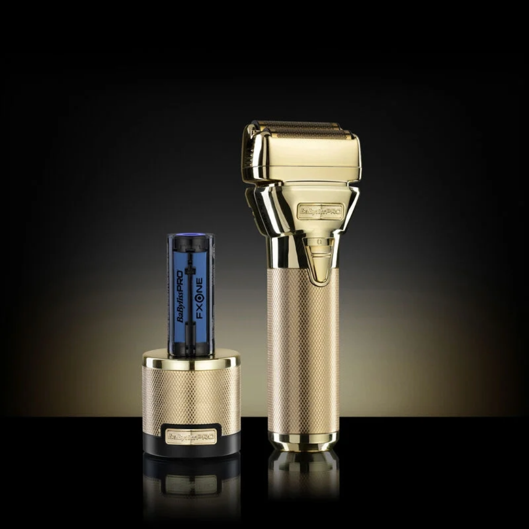 Babyliss Pro FXONE All-Metal Gold Foil Shaver: Ultimate Precision Barber Tool