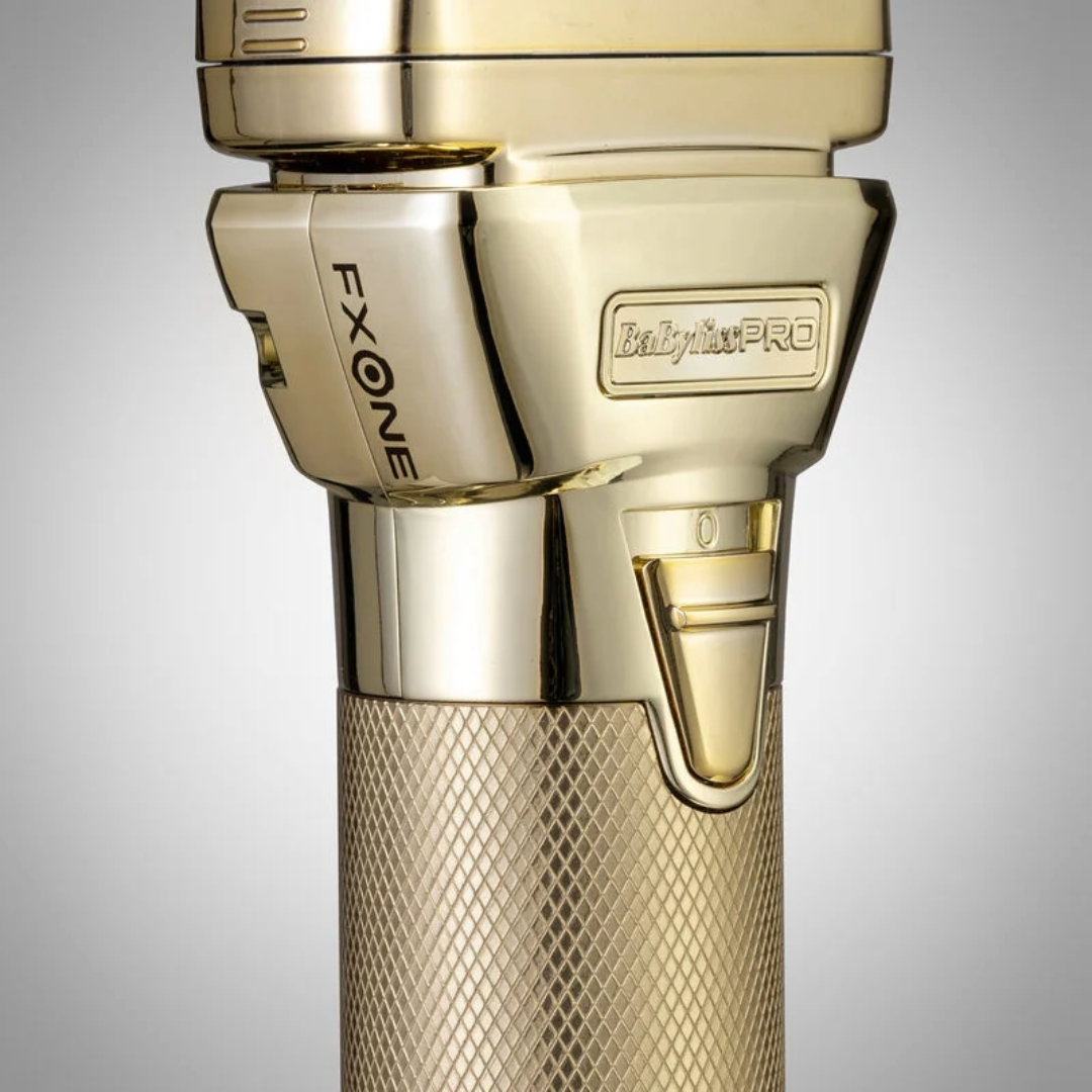 Babyliss Pro FXONE All-Metal Gold Foil Shaver: Ultimate Precision Barber Tool