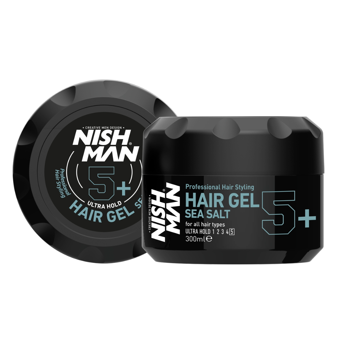 Nish Man 5+ Sea Salt Hair Gel: Ultimate Volume & Texture 12-Pack