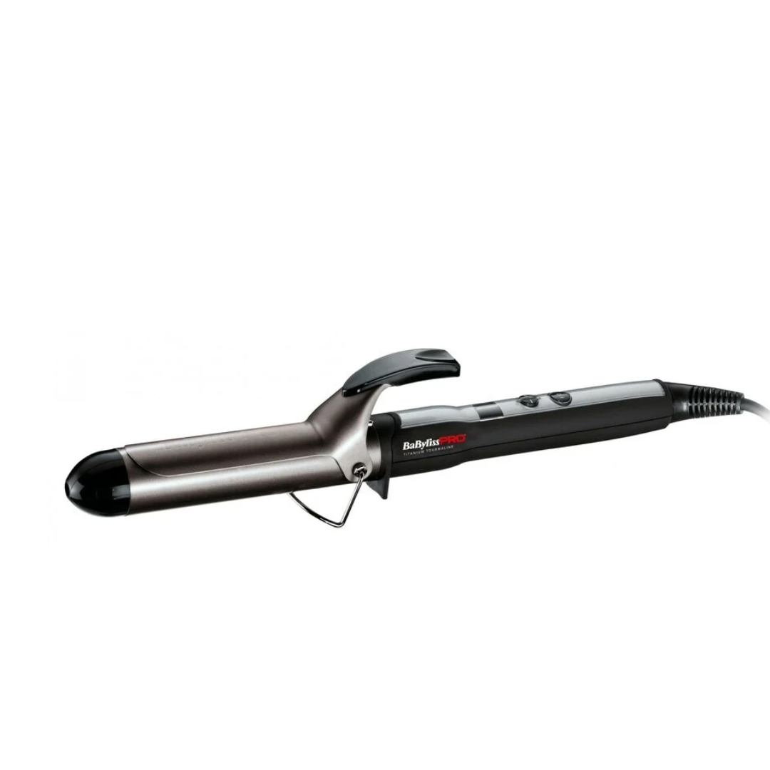 BaBylissPRO 32mm Titanium-Tourmaline Curl Definer Iron for Shiny, Professional Waves