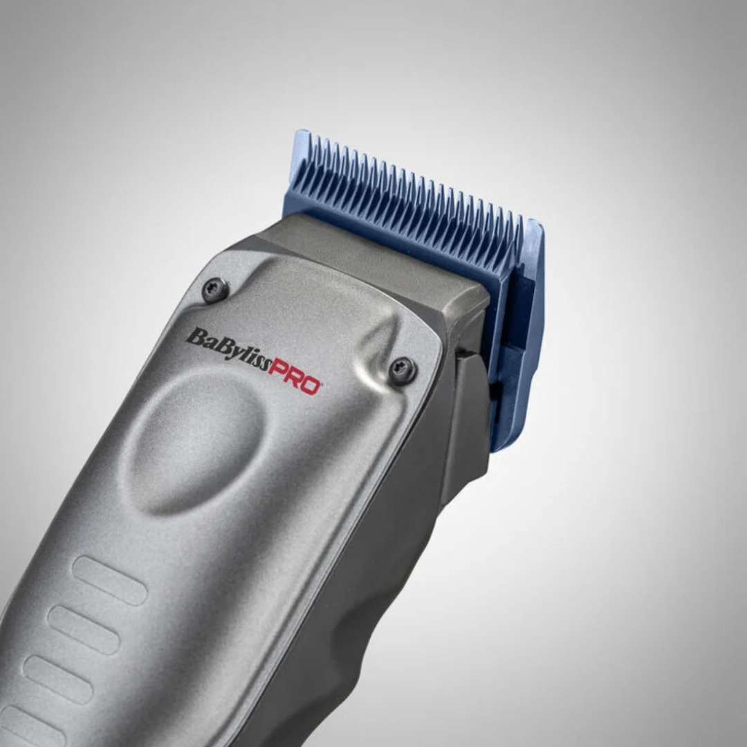 BaBylissPRO FXONE Lo-Pro Grey Clipper: Precision Fade, Removable Battery, Professional Performance