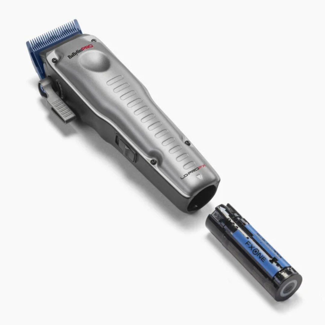 BaBylissPRO FXONE Lo-Pro Grey Clipper: Precision Fade, Removable Battery, Professional Performance