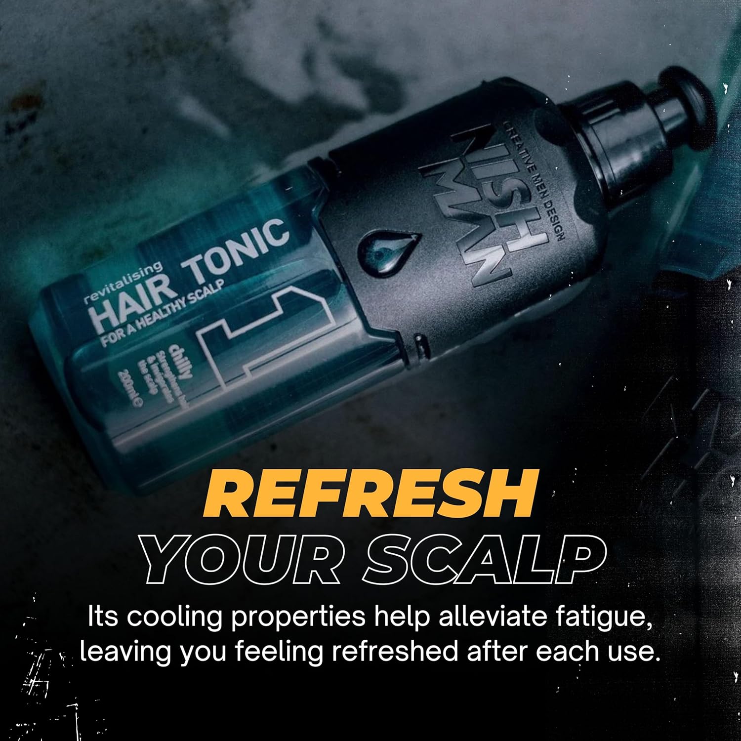 Nish Man Chilly Invigorating Hair Tonic: Revitalize Scalp, Strengthen Hair, 400ml