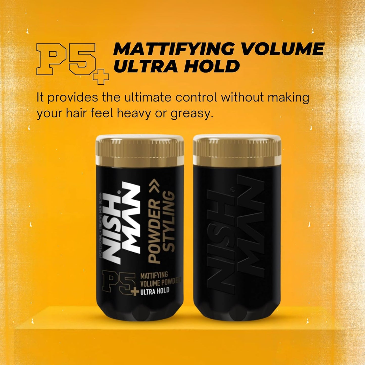 Nish Man P5 Ultra Hold Hair Styling Powder for Volume & Matte Finish