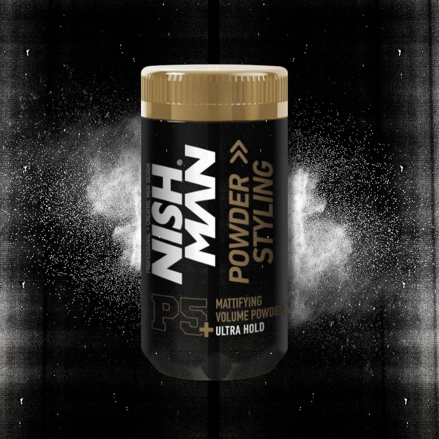 Nish Man P5 Ultra Hold Hair Styling Powder for Volume & Matte Finish