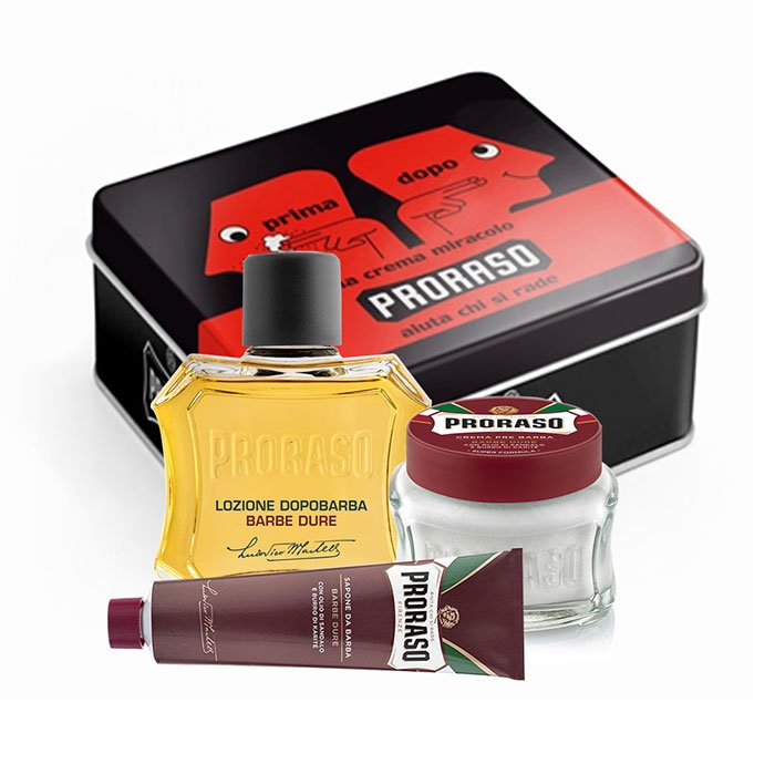 Proraso Vintage Selection Primadopo Rakset i Klassisk Plåtlåda