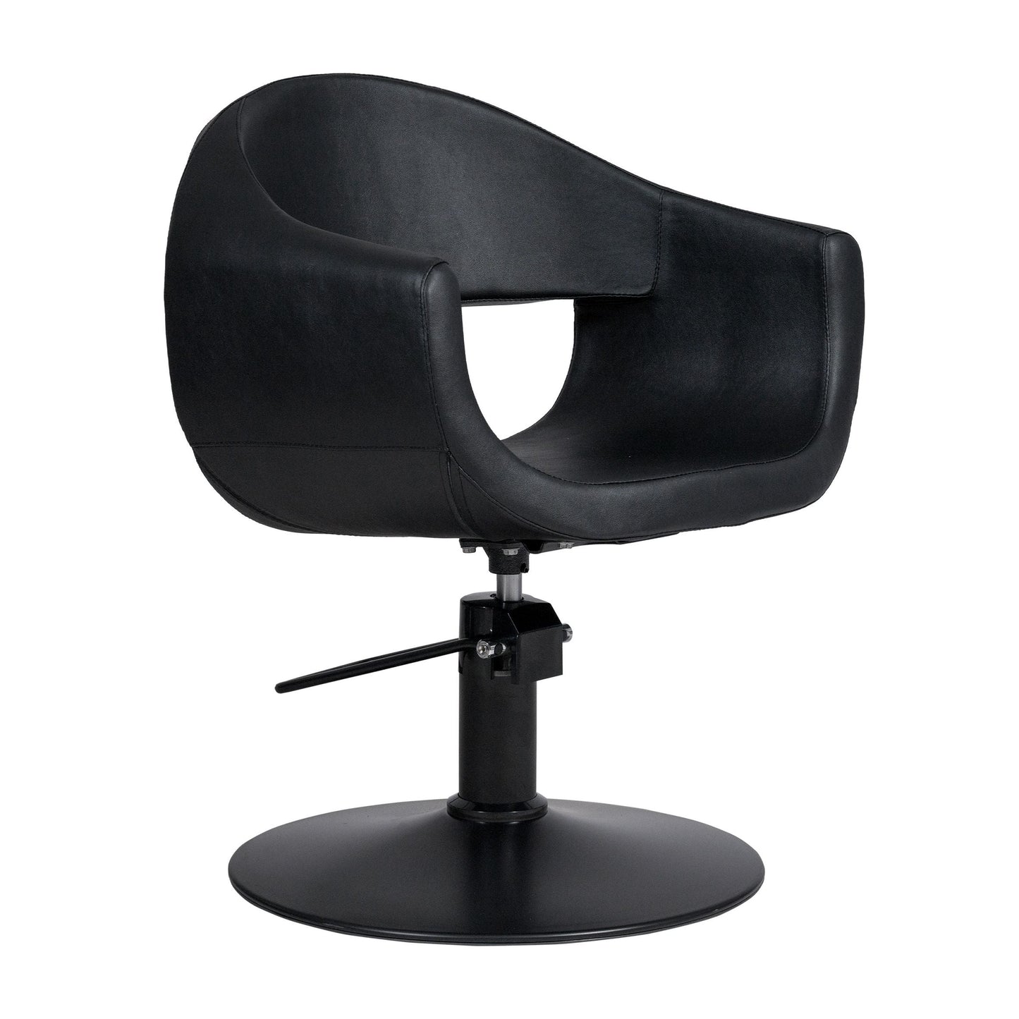 [RZYW005.A12] GLAM BELLA - BLACK.ROUND BASE.STYLING CHAIR