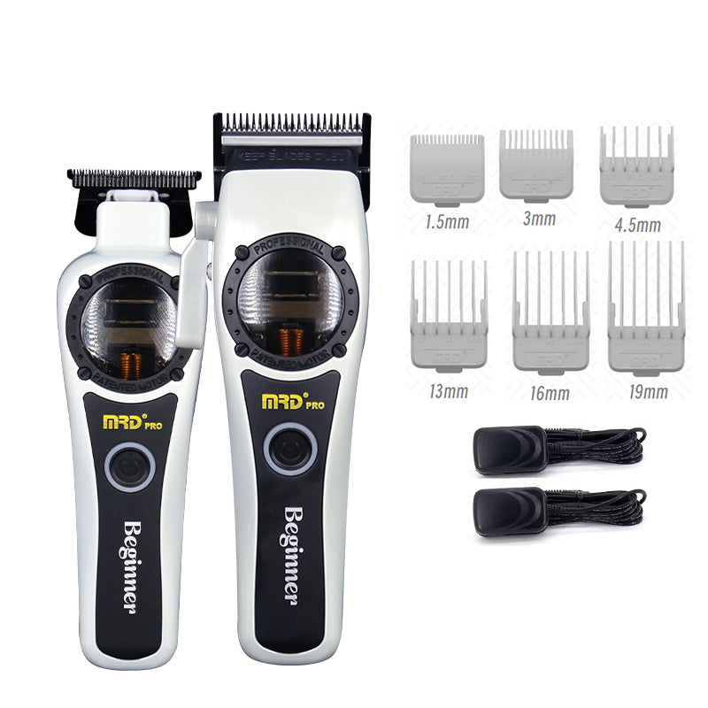 MRD Pro HC-999 Hårtrimmer med Höghastighetsmotor, Vit