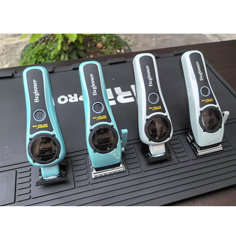MRD Pro HC-999 Professionell Hårtrimmer, Höghastighetsmotor, 440C Stål, Aqua Blue