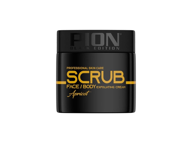 Pion Black Edition Face & Body Scrub Apricot - 320ml