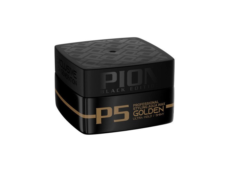 Pion Hair Styling Aqua Wax P5 Golden Ultra Hold Shiny - 175ml