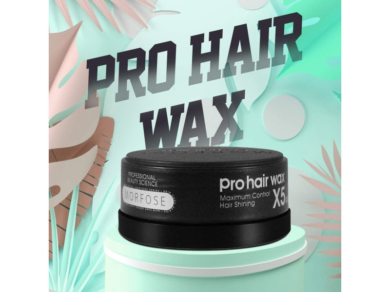 Morfose Pro Hair Wax X5 Maximum Control Black - 150ml