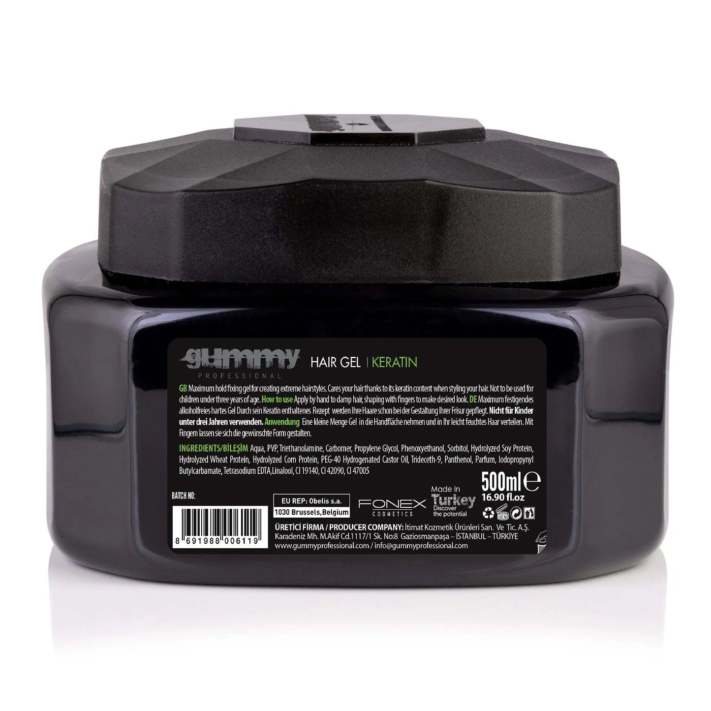 GUMMY HAARGEL 500 ML KERATINWIE BENUTZT MAN:
Tragen Sie von Hand auf feuchte Haare auf und formen Sie sie mit den Fingern, um den gewünschten Look zu erzielen.
PRODUKTBESCHREIBUNG:
Während seingummyOnKozmetikGUMMY HAARGEL 500 ML