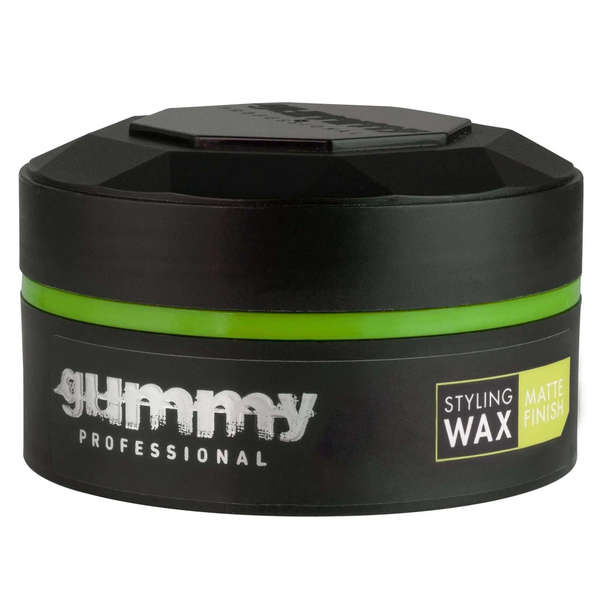 GUMMY STYLING WAX 150 ML container with matte finish, designed for natural matte look and strong hold.