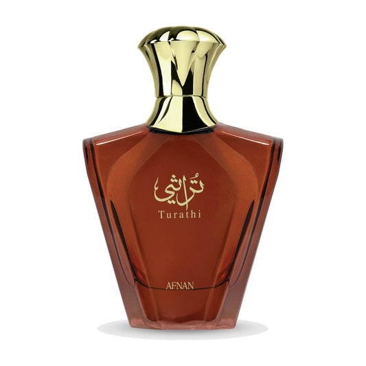 Afnan Turathi Brown Homme Eau de Parfum för Män, Lyxig 90 ml Doft