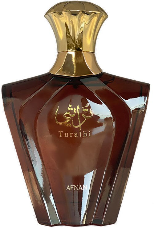 Afnan Turathi Brown Homme Eau de Parfum för Män, Lyxig 90 ml Doft