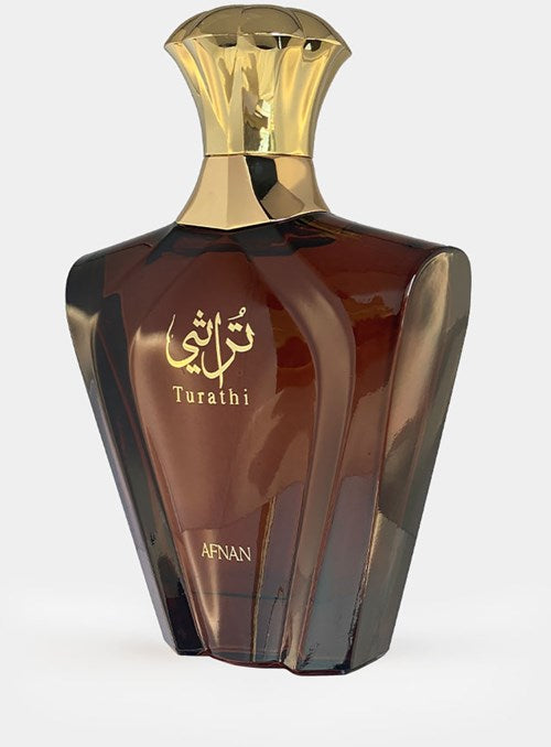 Afnan Turathi Brown Homme Eau de Parfum för Män, Lyxig 90 ml Doft