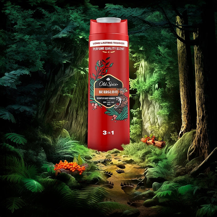Old Spice Bearglove 2-in-1 Men's Refreshing Hair & Body Wash