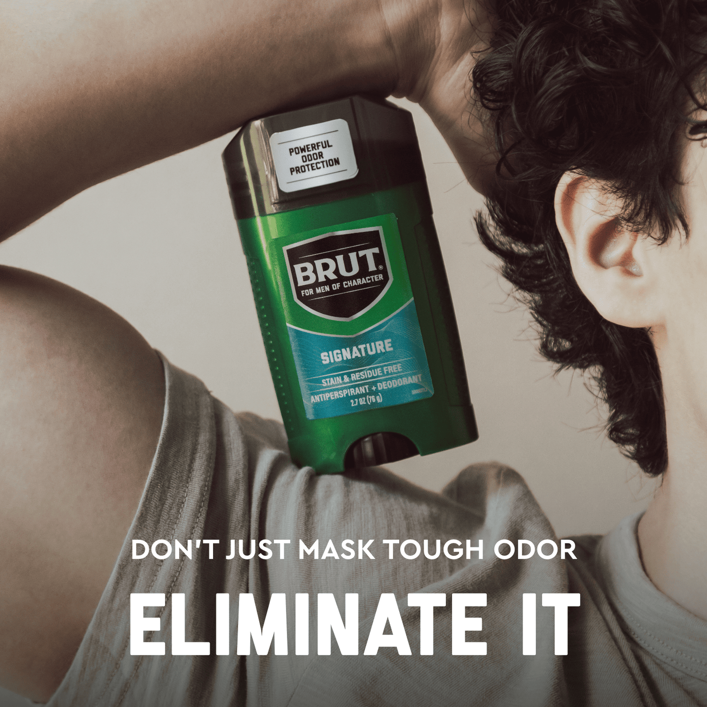 Brut Signature Antiperspirant Deodorant Stick: Powerful Sweat & Odor Protection