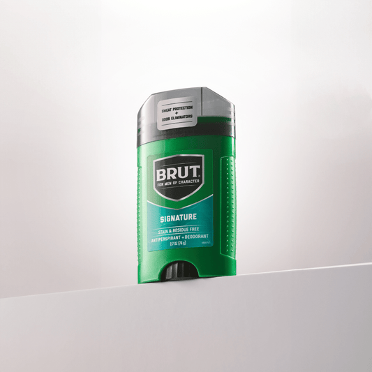 Brut Signature Antiperspirant Deodorant Stick: Powerful Sweat & Odor Protection