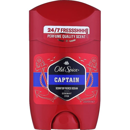 Old Spice Captain Stick Men's Deodorant: Fresh Ocean Scent, 24/7 Sweat Protection