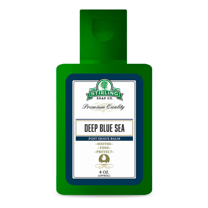 Stirling Soap Company Deep Blue Sea Aftershave Balm - Soothes & Hydrates Skin 4oz