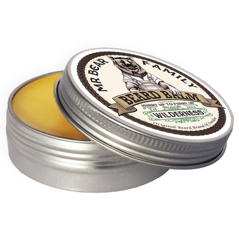 Mr Bear Family Wilderness Beard Balm: Natural Softening, Conditioning, Styling & Itch Relief