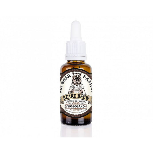 Mr Bear Family Woodland Beard Brew Oil - Organic Moisturizing, Soothing, 1oz