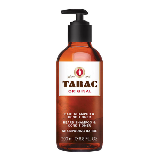 Tabac Original Cleansing & Conditioning Beard Shampoo for Soft, Healthy Beards 6.8 Fl Oz