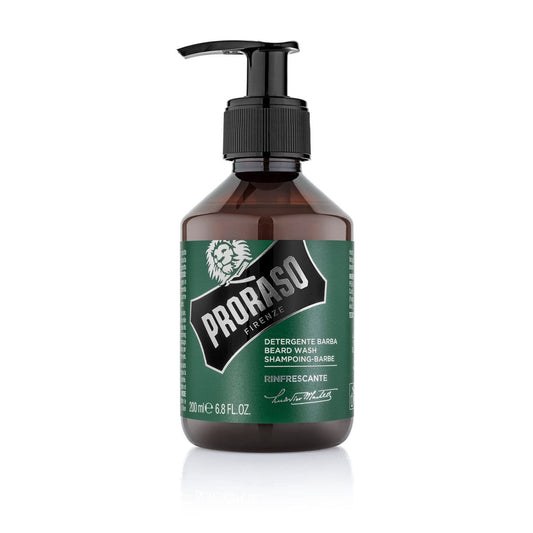 Proraso Refreshing Beard Shampoo: 200ml Deep Cleansing & Softening for Men