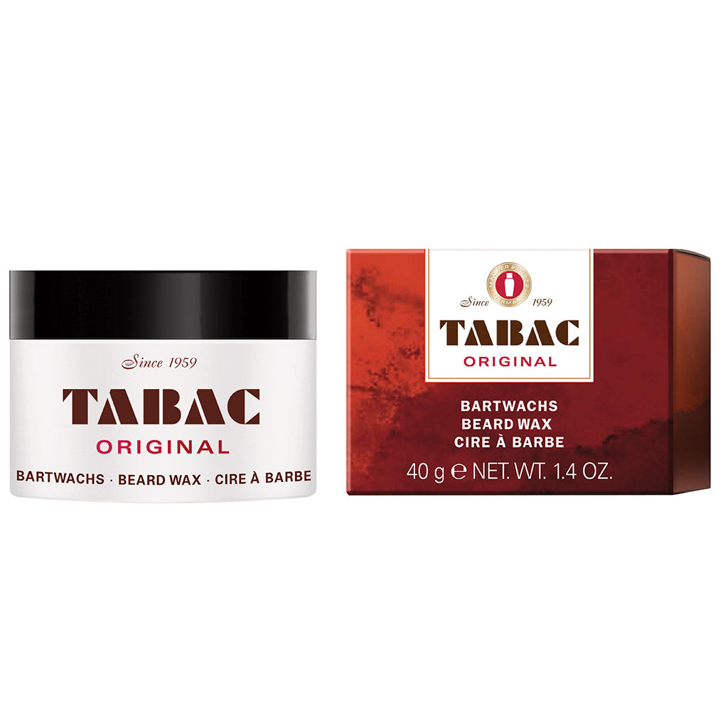 Tabac Original Moisturizing Beard Wax Balm for Softening & Detangling, 1.4 oz