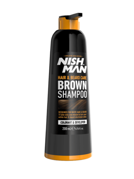 Nishman Hair & Beard Brown Shampoo 200ml