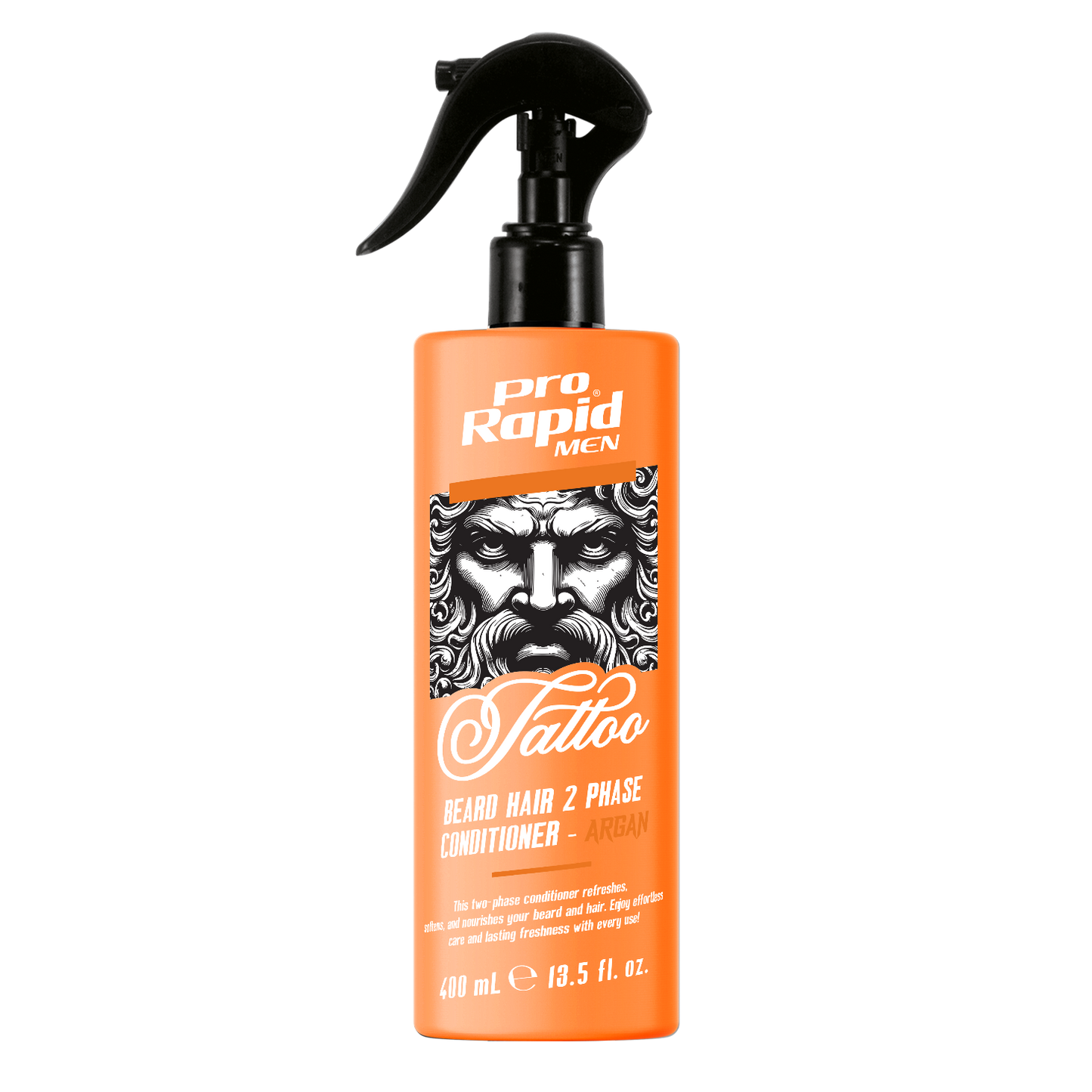 ProRapid Men Tattoo Tvåfas Skägg- & Hårbalsam med Arganolja 400 ml