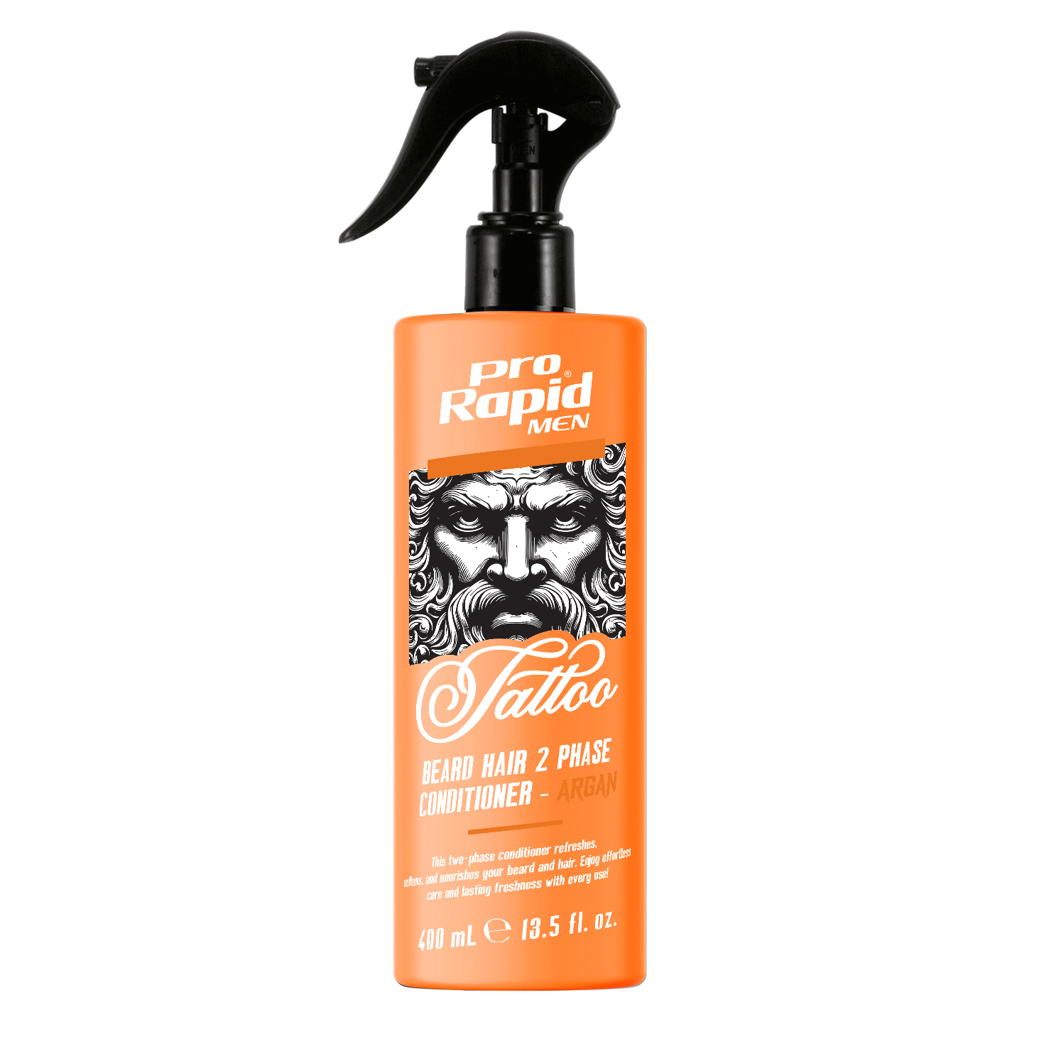 ProRapid Men Tattoo Tvåfas Skägg- & Hårbalsam med Arganolja 400 ml