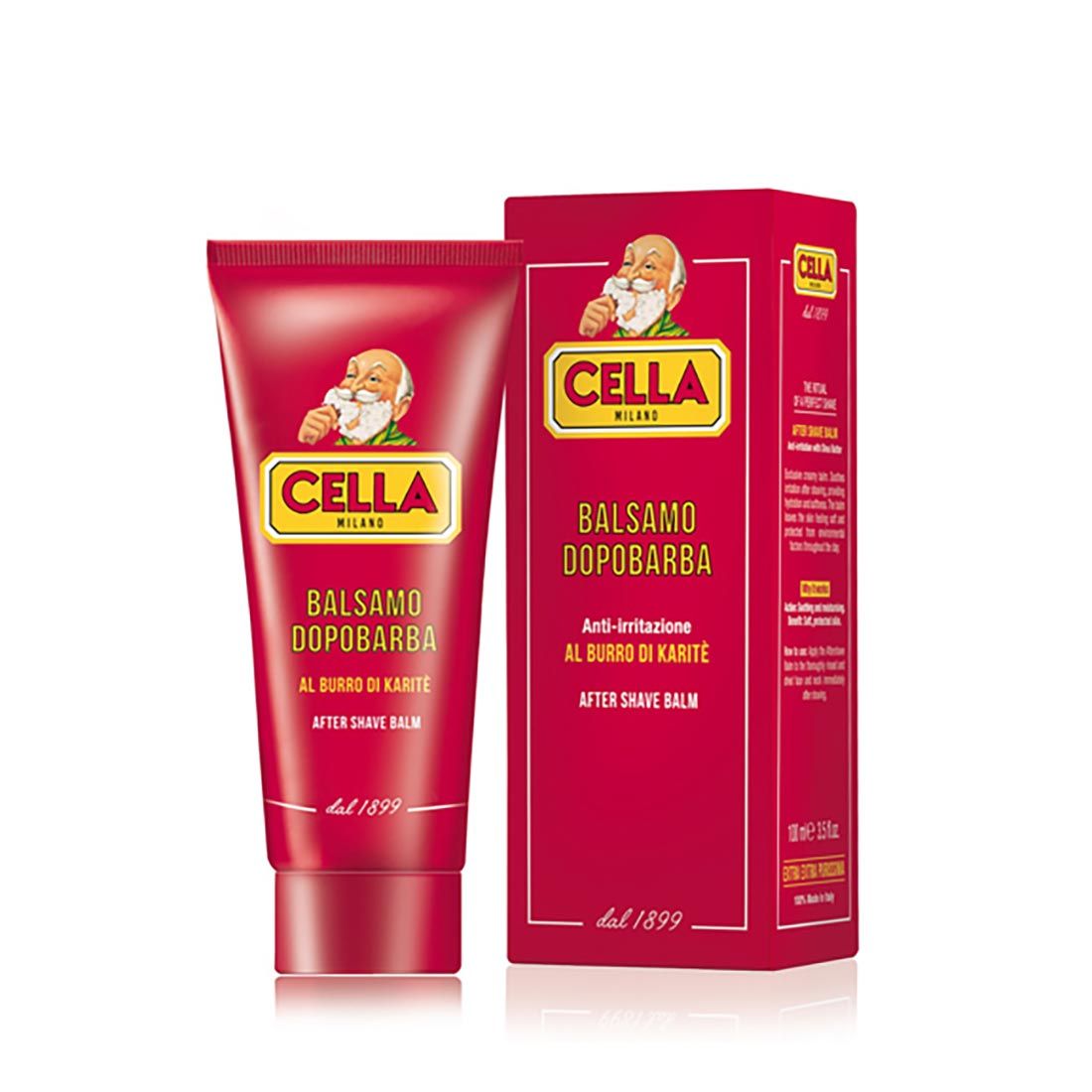 Cella Milano Classic Soothing Aftershave Balm - Italian Post-Shave Skin Comfort
