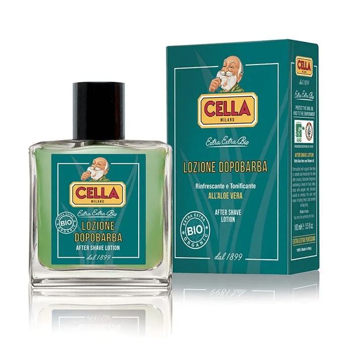 Cella Milano Aloe Vera Shaving Kit: Cream, Brush, Aftershave for Men