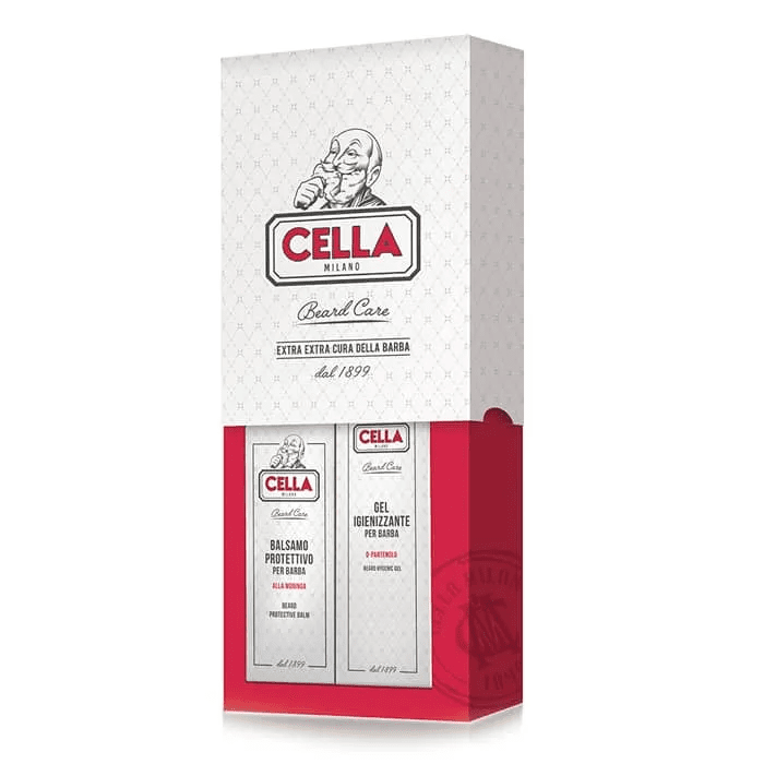 Cella Milano Premium Beard Care Set: Protective Balm & Sanitizer Gel for Men