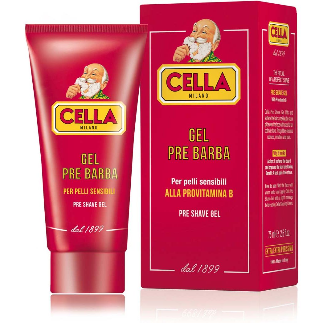 Cella Milano Classic Pre-Shave Gel 75ml for Smooth, Irritation-Free Shaving