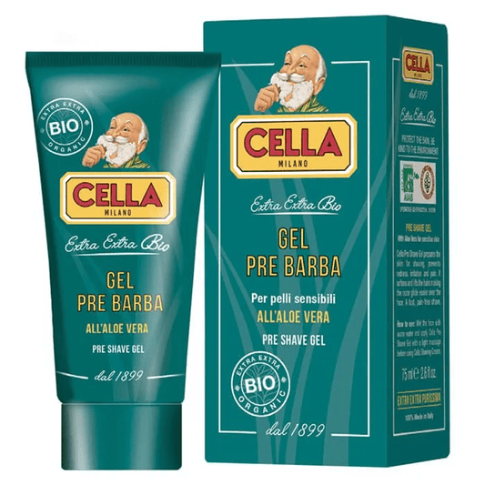 Cella Milano Aloe Vera Pre-Shave Gel 75ml for Smooth, Irritation-Free Shaves