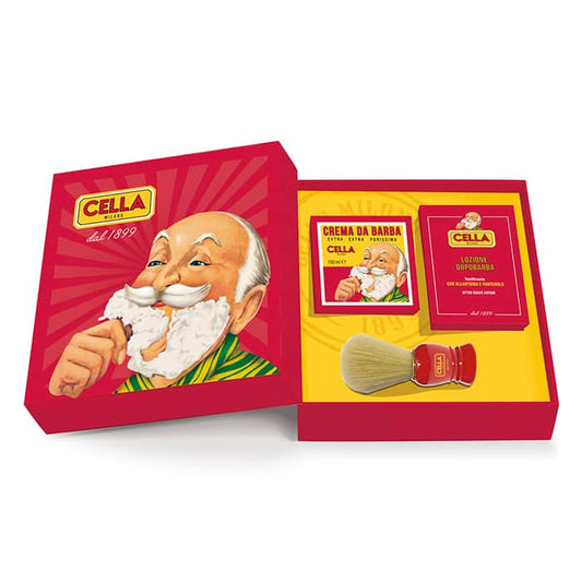 Cella Milano Complete Traditional Shaving Set with Cream, Brush, Aftershave