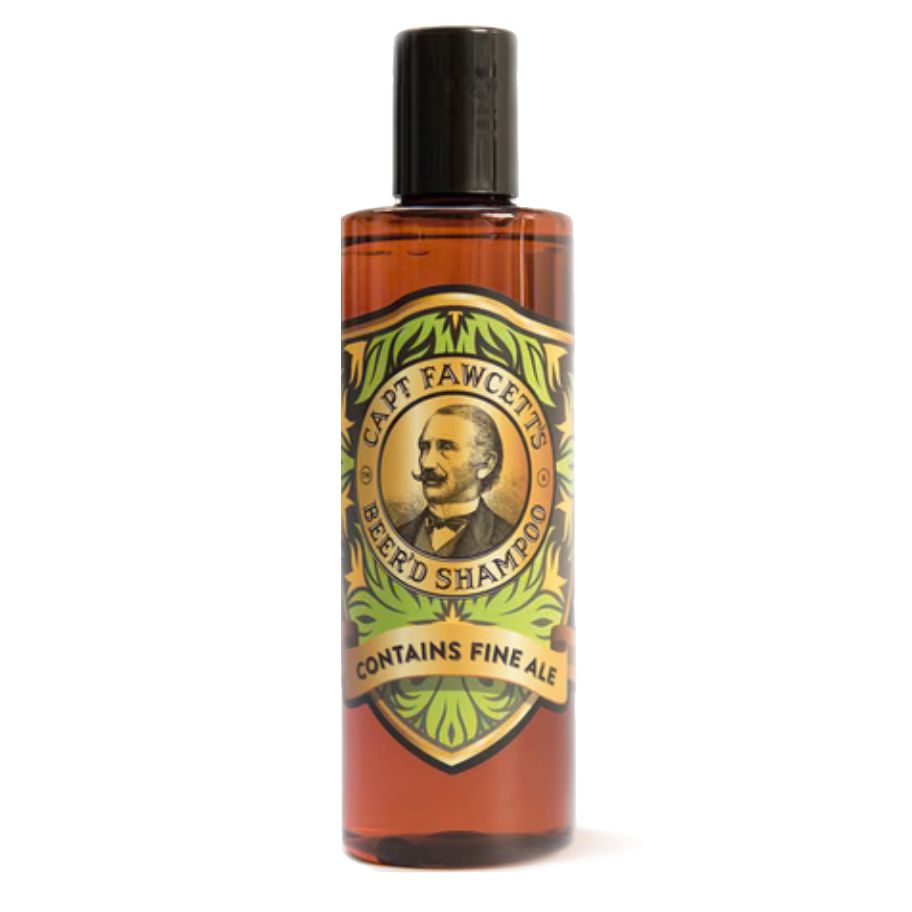 Captain Fawcett Beer'd Shampoo: Nourishing IPA Beer Beard Wash, 250ml Formula